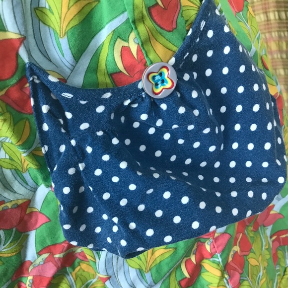 Matilda Jane Girls Blue Floral Panel Dress 14 - Picture 4 of 7